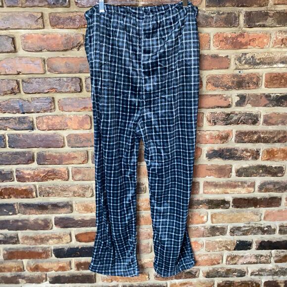 Essential Loungewear Men's Plaid Fleece Sleepwear Pajama Pants Size 2XL - Picture 4 of 4
